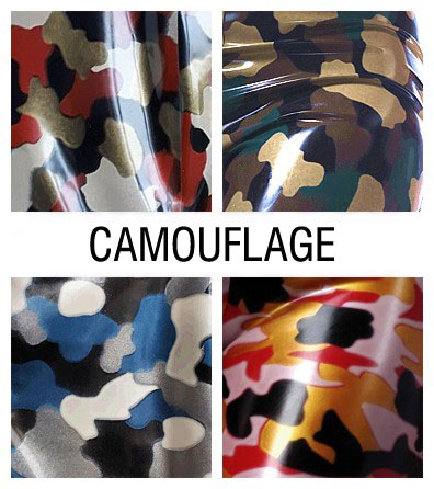 Exclusive textured latex sheet camouflage