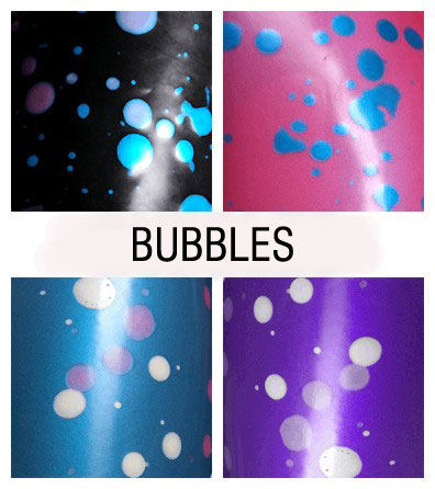 Exclusive textured latex sheet BUBBLES