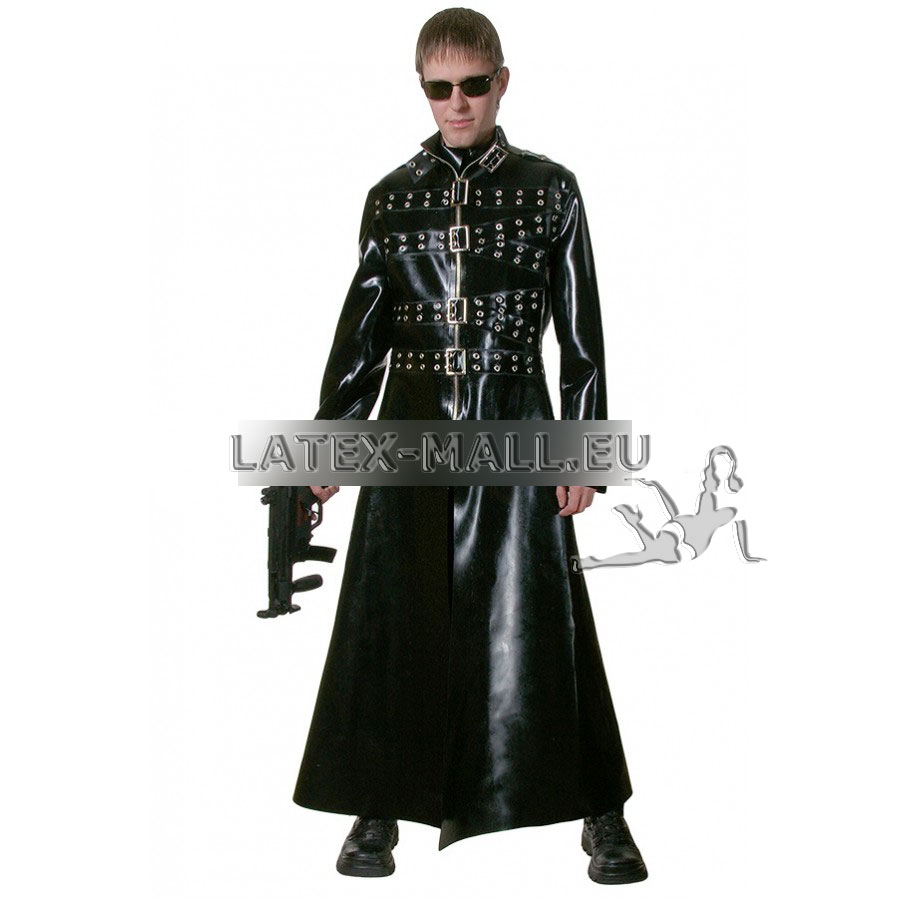 Latex raincoat for men