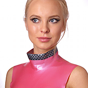 Latex collar-stand with edging 25 mm add. colors