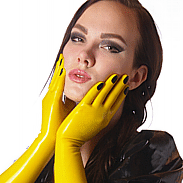 Latex Glued gloves with nails