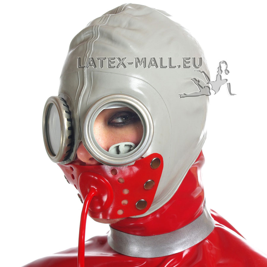 Latex bondage mask