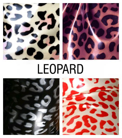 Exclusive textured latex sheet LEOPARD.