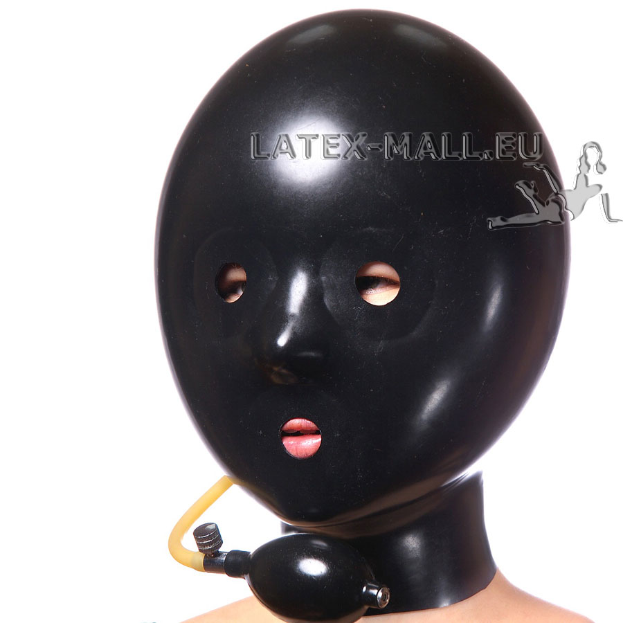 latex inflatable mask