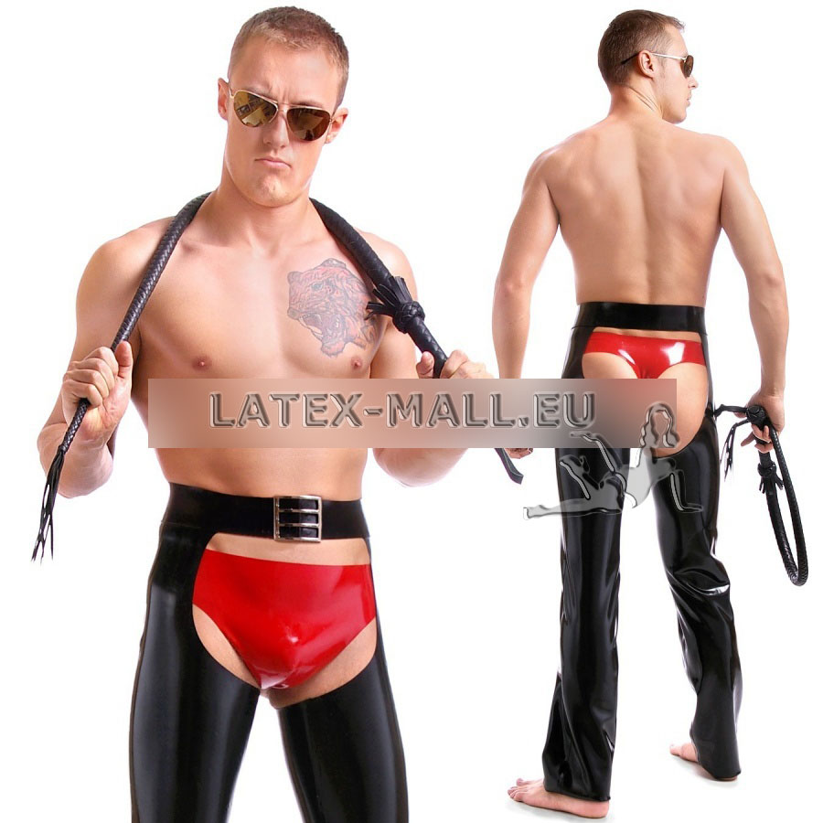 Latex Cowboy mens chaps