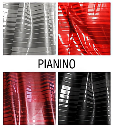 Exclusive textured latex sheet PIANINO.