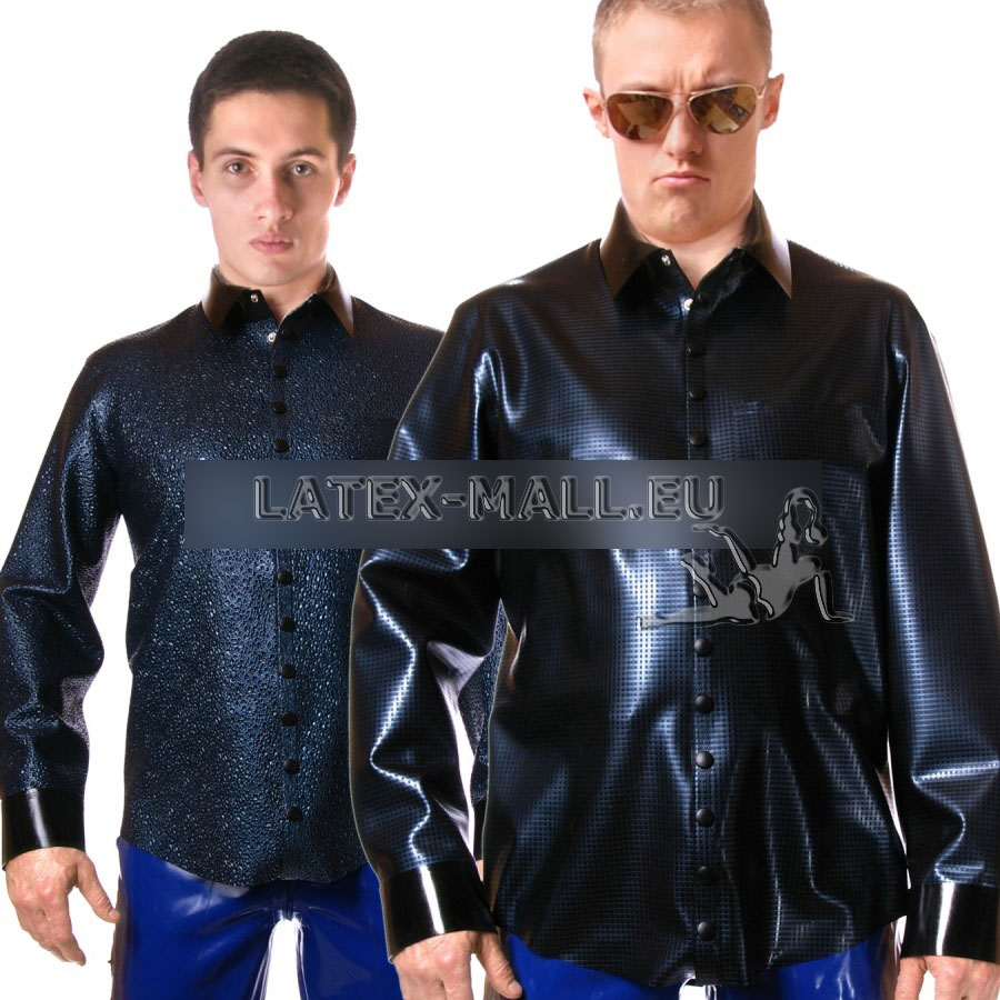 Textured latex men's shirt