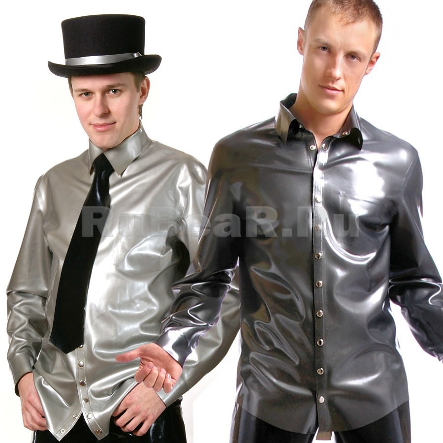 latex men's shirt