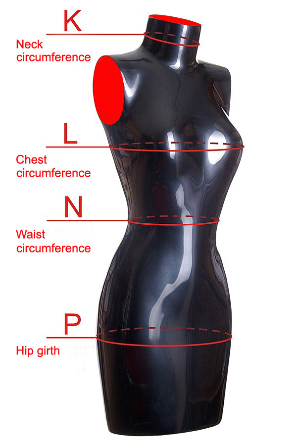 Latex mini dress sizes