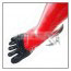 Foot with toes. Color black