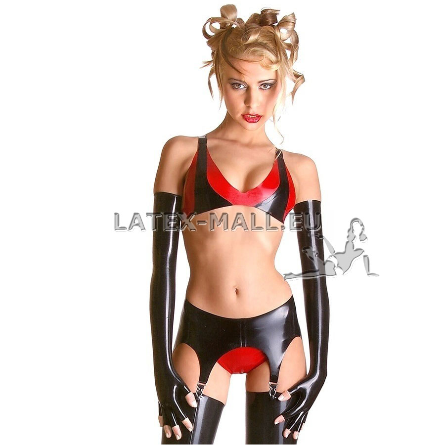 Latex Garter Belt Low